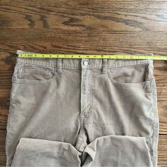 Lands' End Straight Fit Stretch 5-pocket Corduroy Pants Beige Men’s Size 36 - Picture 7 of 8